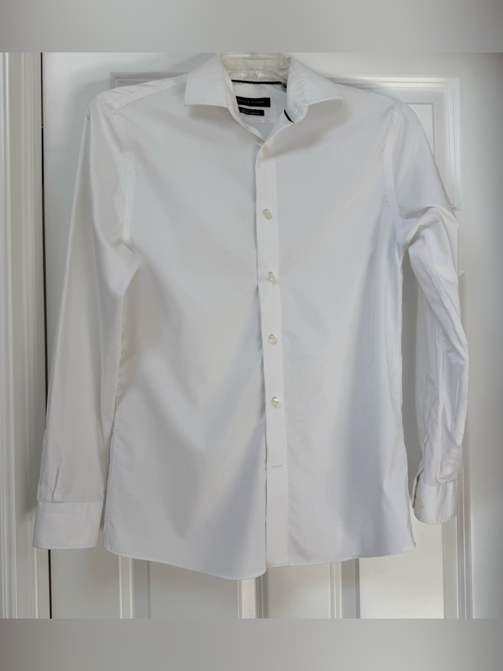Tommy Hilfiger White Dress Shirt, THFlex, slim fit, stretch size 15 32/33